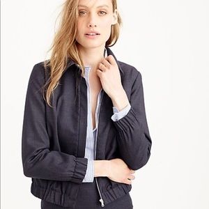 J. Crew wool bomber suit jacket blazer cinched